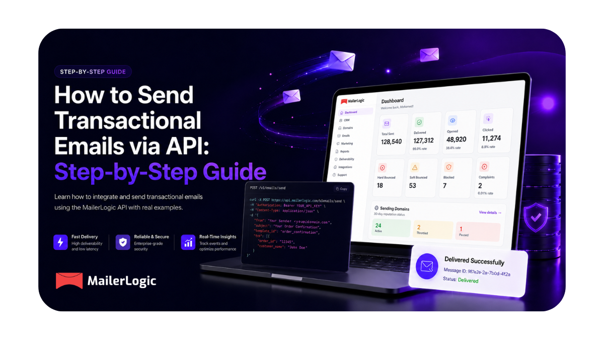 How to Send Transactional Emails via API: Step-by-Step Guide